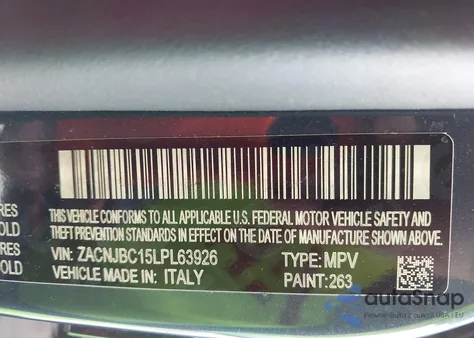 2020 Jeep Renegade Trailhawk 4X4 z USA, uszkodzony, nr VIN ZACNJBC15LPL63926